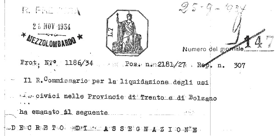 Decreto assegnazione Lover