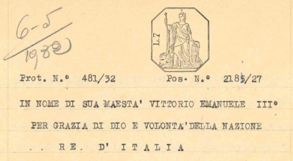 Sentenza Lover 481/32